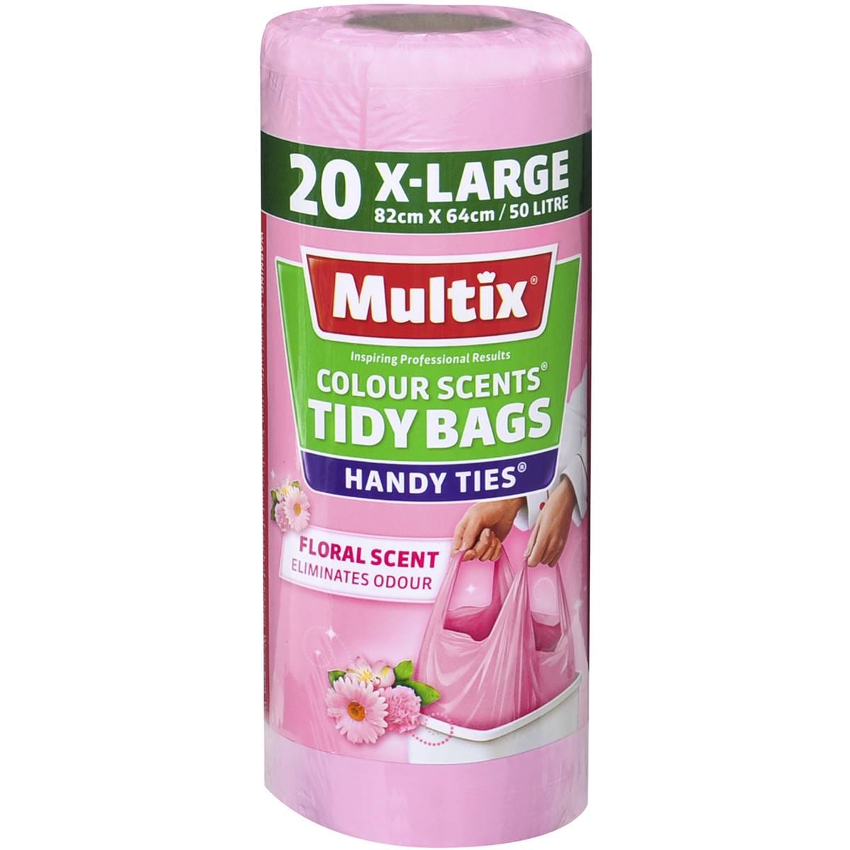 Multix Kitchen Tidy Bags 50L X-Large Colour Scents