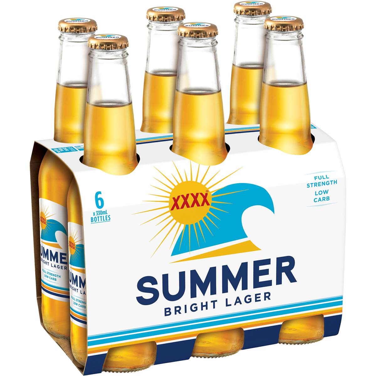Calories in Xxxx Summer Bright Lager Low Carb Bottles