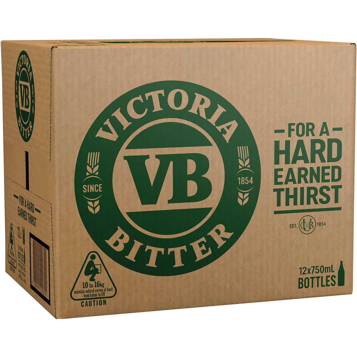 Calories in Victoria Bitter Lager Long Necks