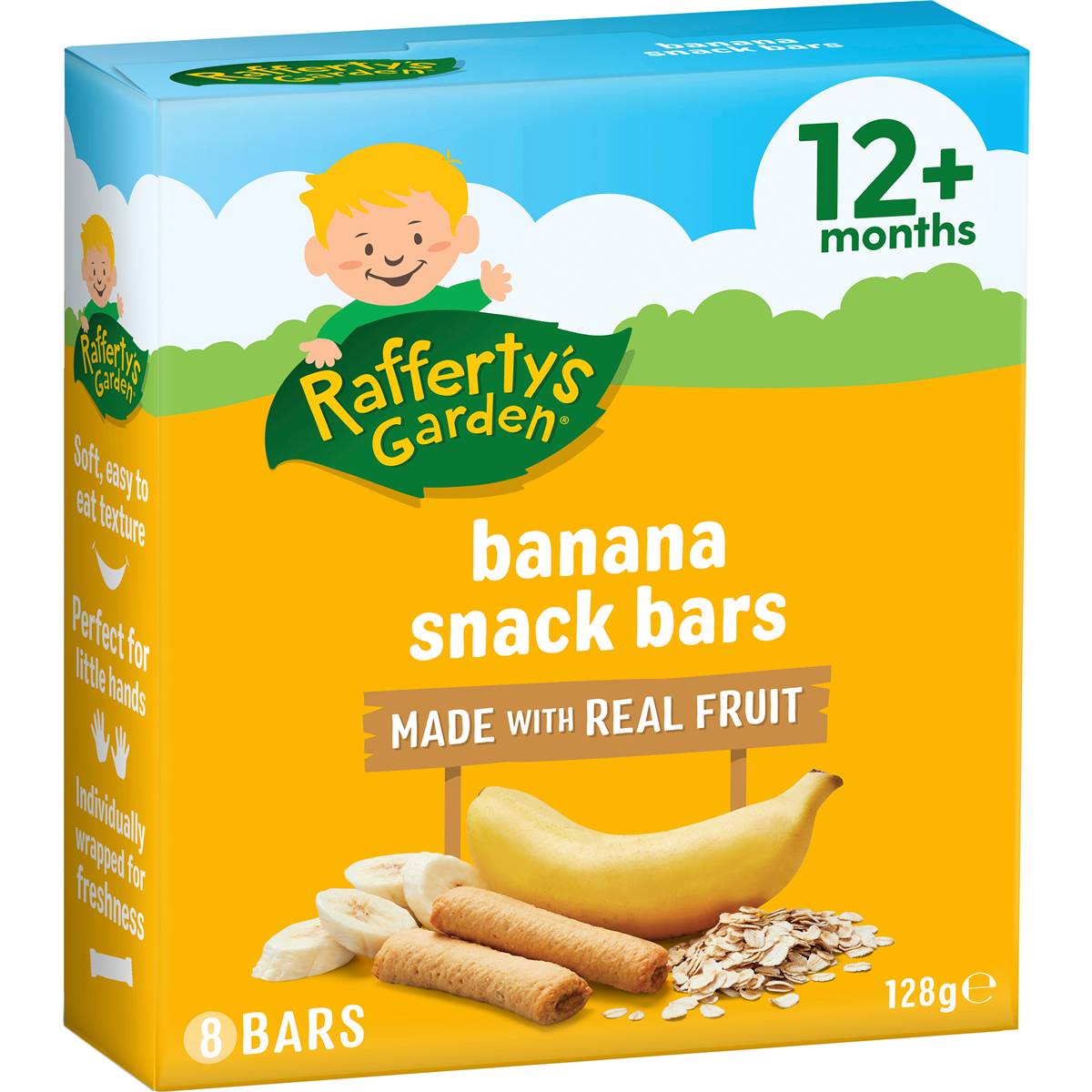 Calories in Rafferty's Garden Baby Food Banana Fruit Snack Bars 12+ Months