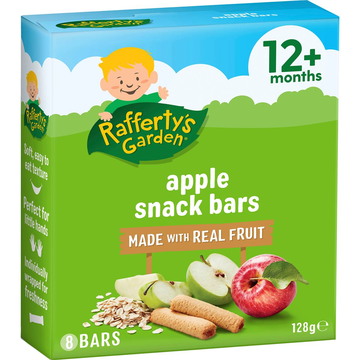 Calories in Rafferty's Garden Baby Food Apple Snack Bars Real Fruit 8 Pack 12+ Months