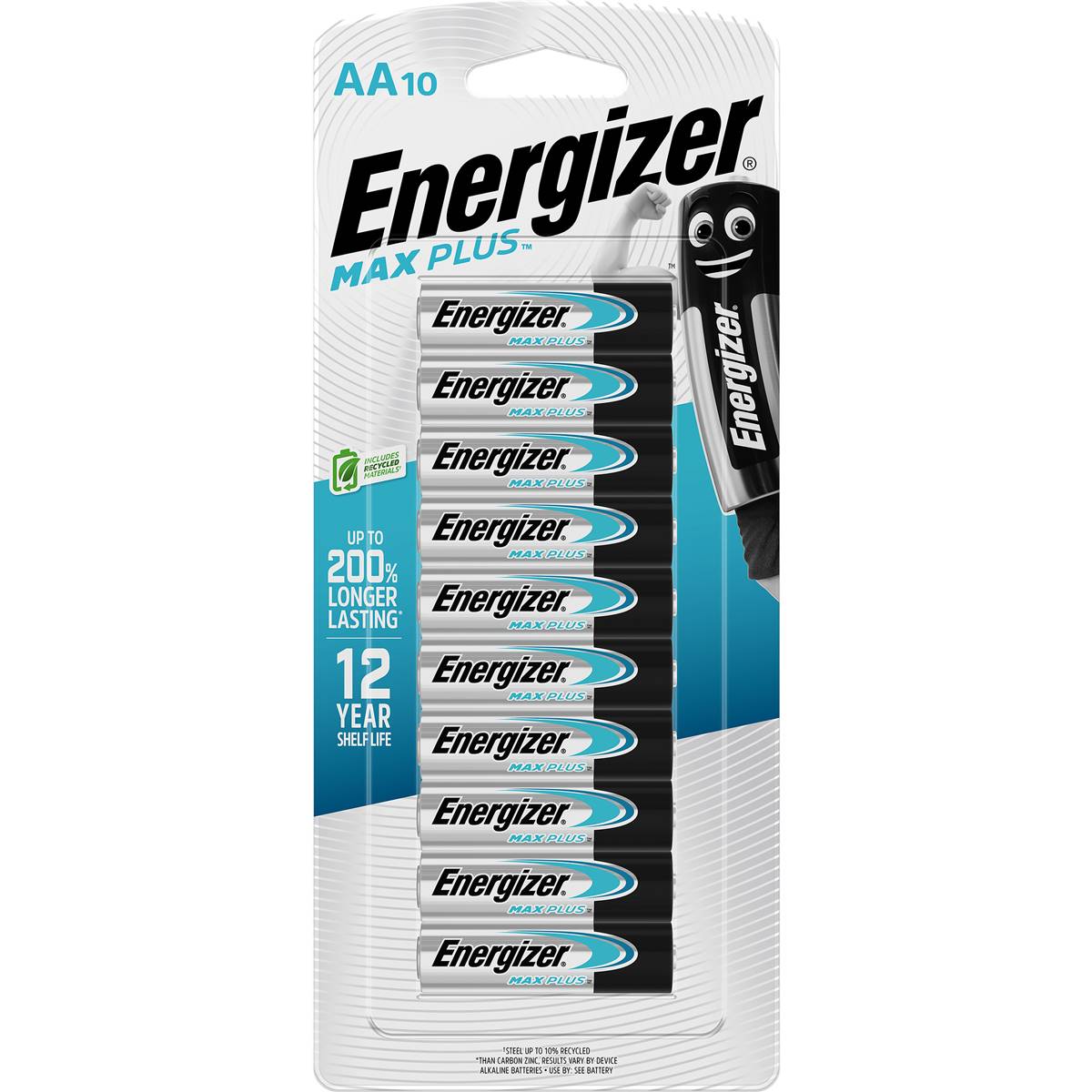 Energizer Max Plus High Performance AA Alkaline Batteries 10 pack