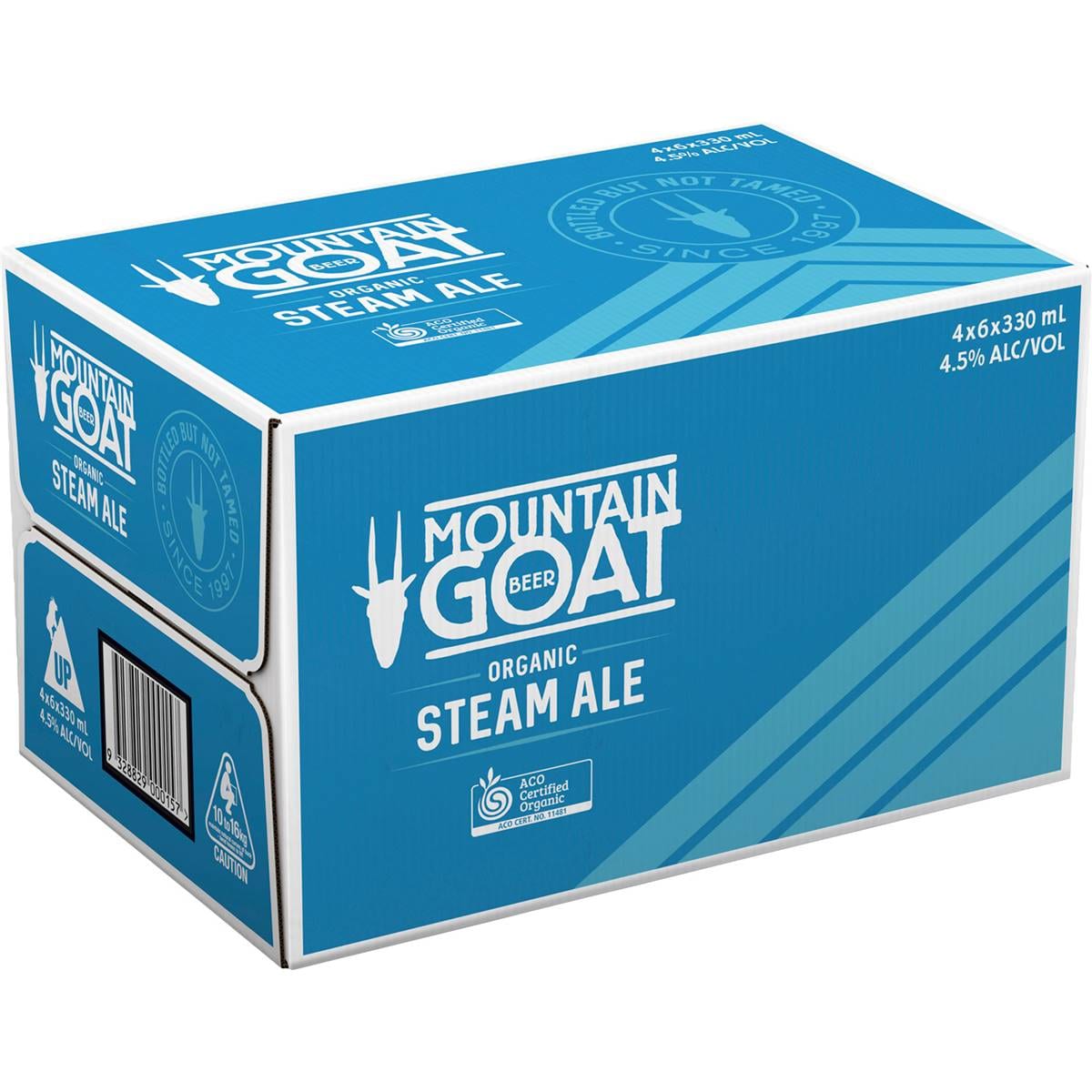 Calories in Mountain Goat Organic Steam Ale Bottle calcount