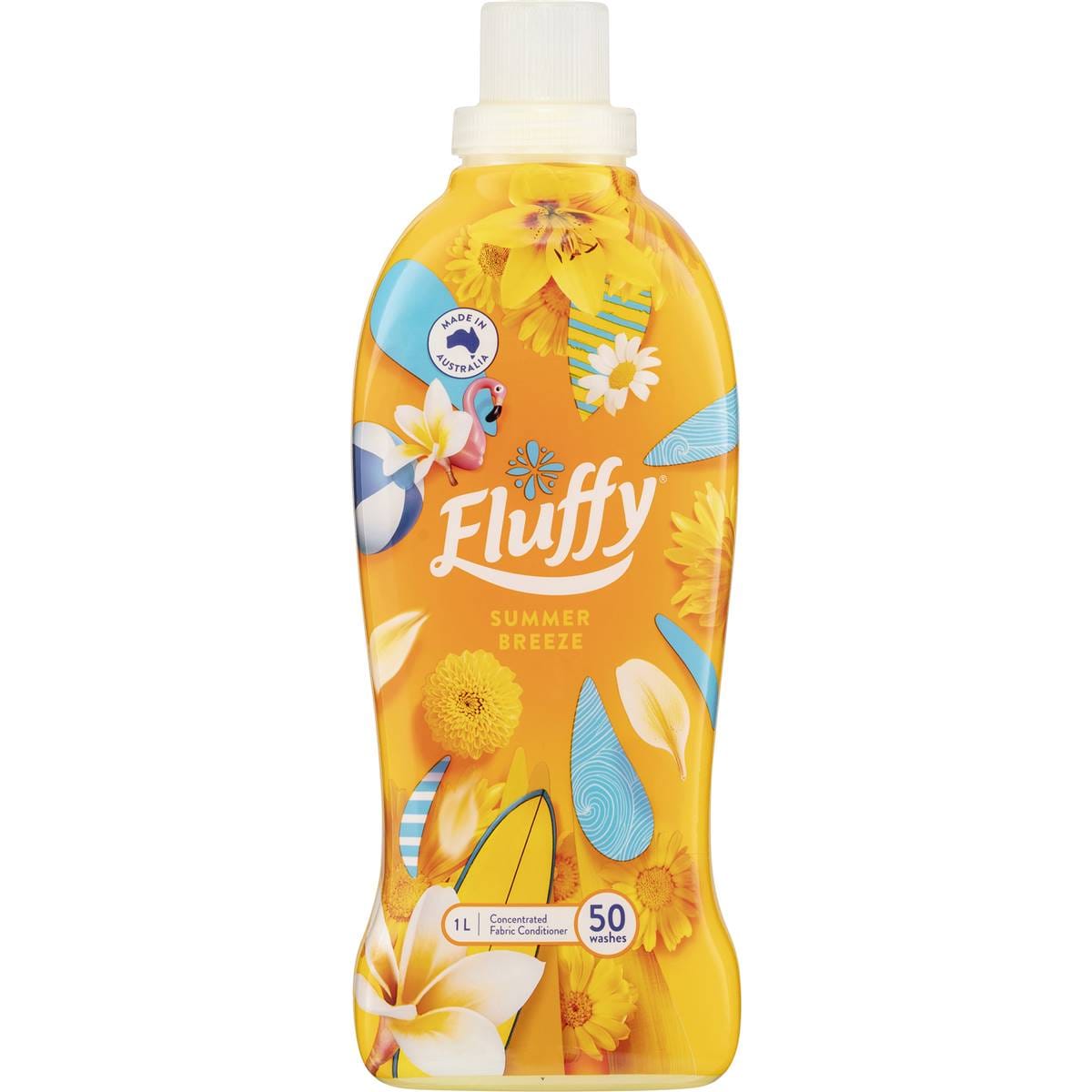 Fluffy Fabric Softener Concentrate Summer Breeze 1L