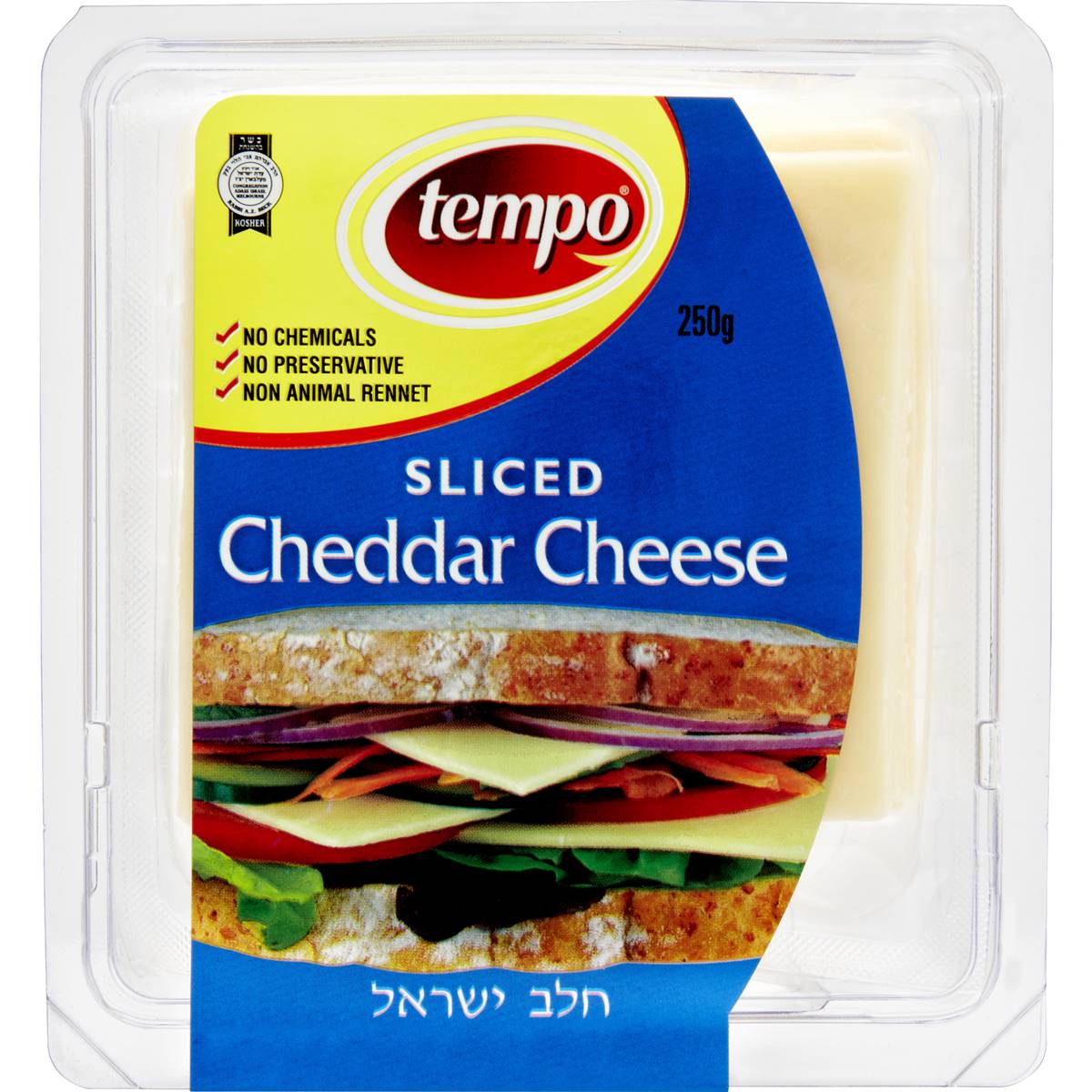 Calories in Tempo Cheddar Cheese Slices calcount