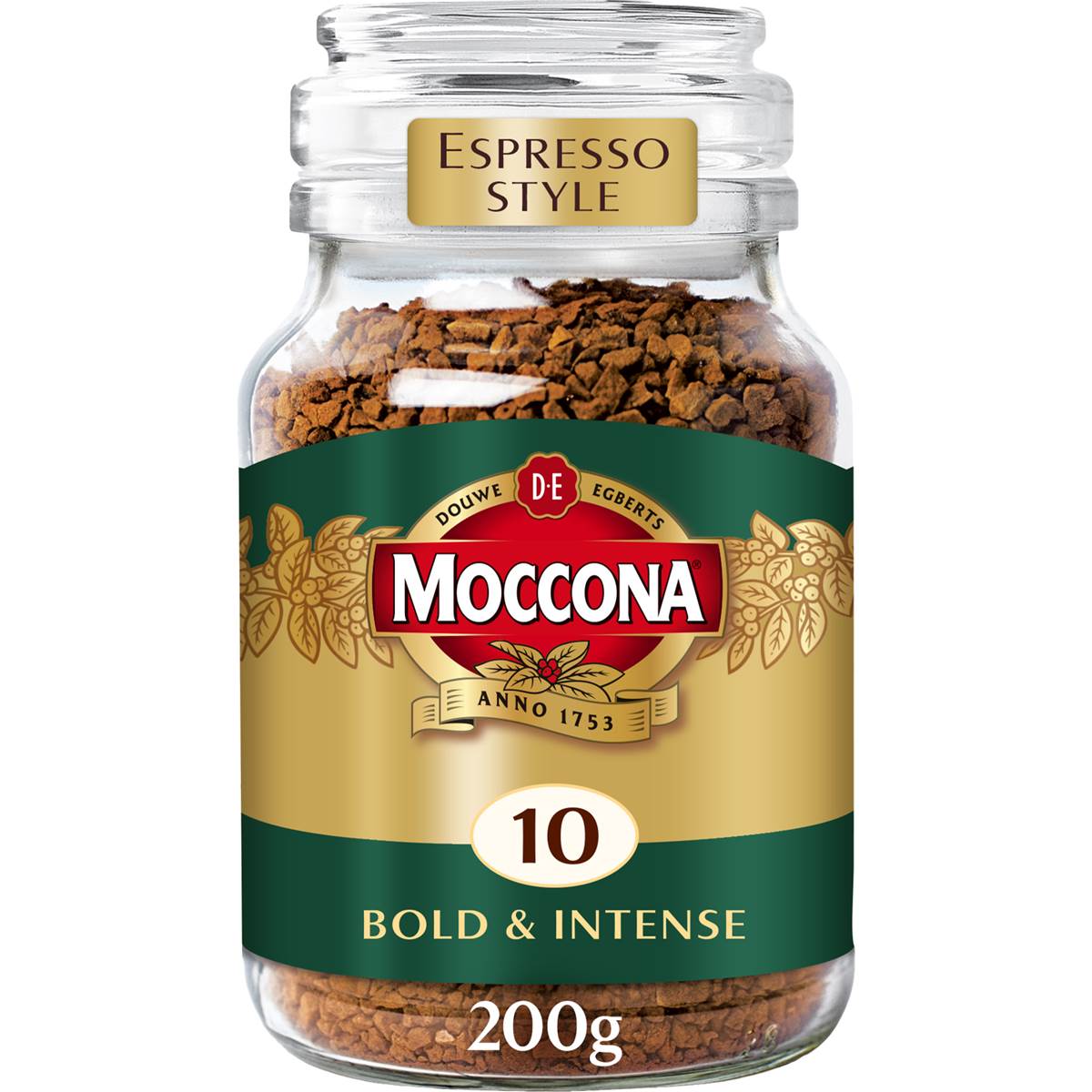 Calories in Moccona Freeze Dried Instant Coffee Espresso Style calcount