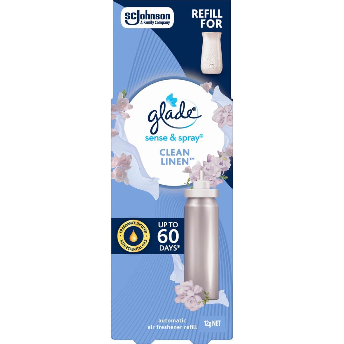 Glade Sense & Spray Air Freshener Refill Clean Linen