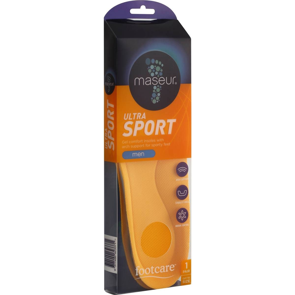 Maseur Footcare Ultra Sport Mens Insole Pair each