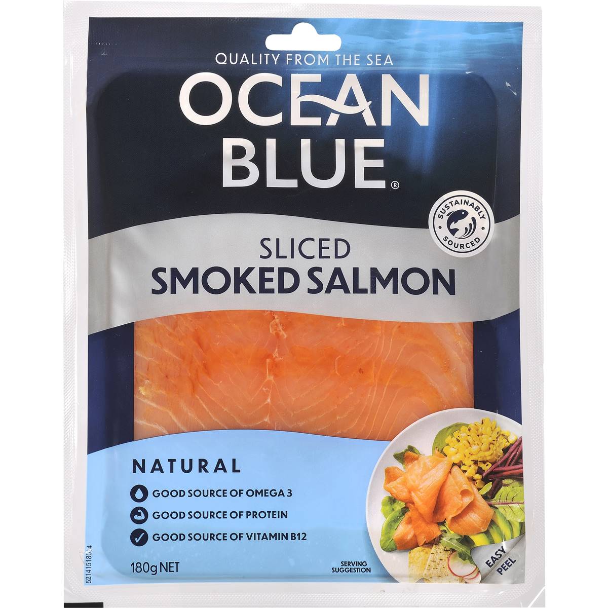 Calories in Ocean Blue Smoked Salmon Calorie Counter Australia