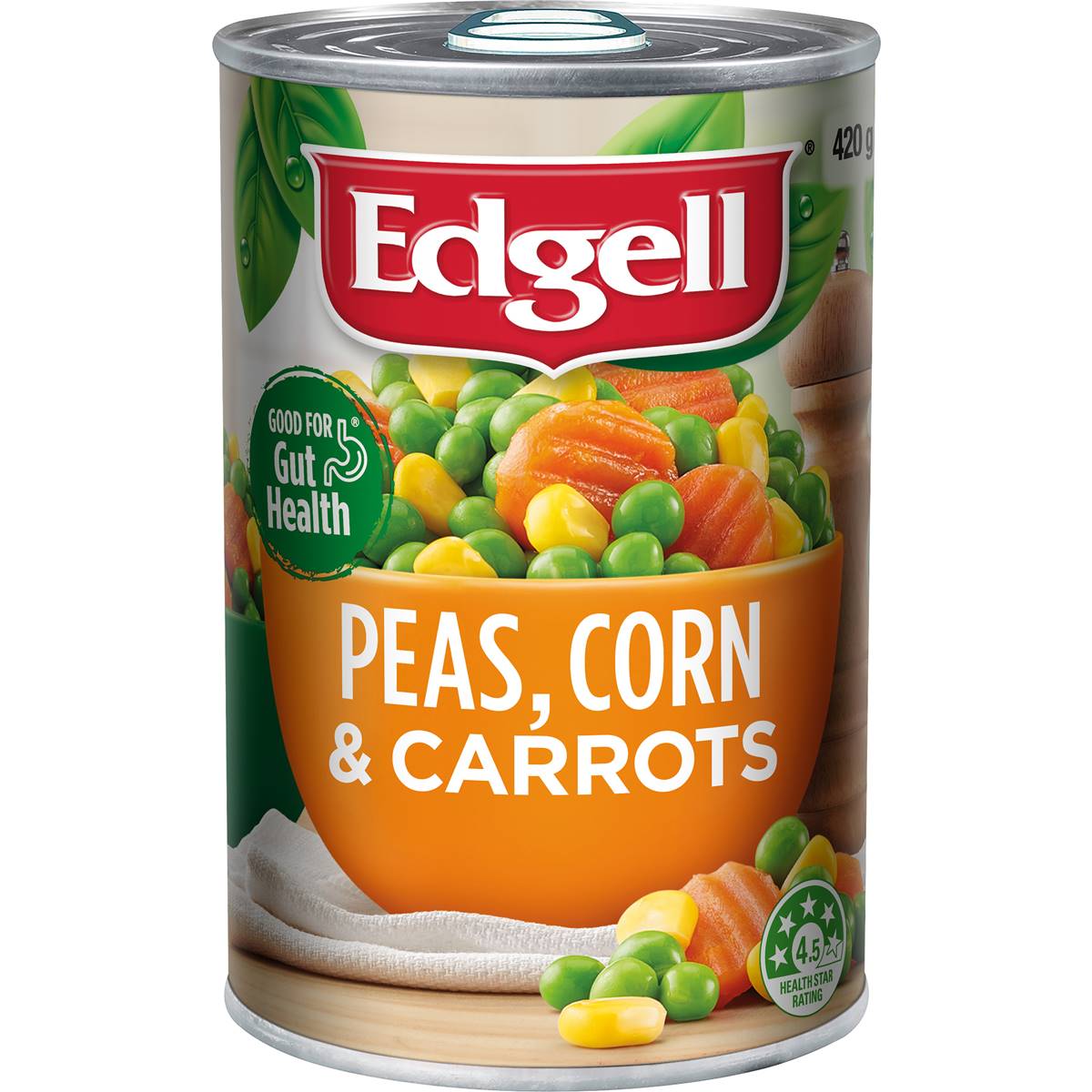 Calories in Edgell Peas Corn & Carrots Corn & Carrots