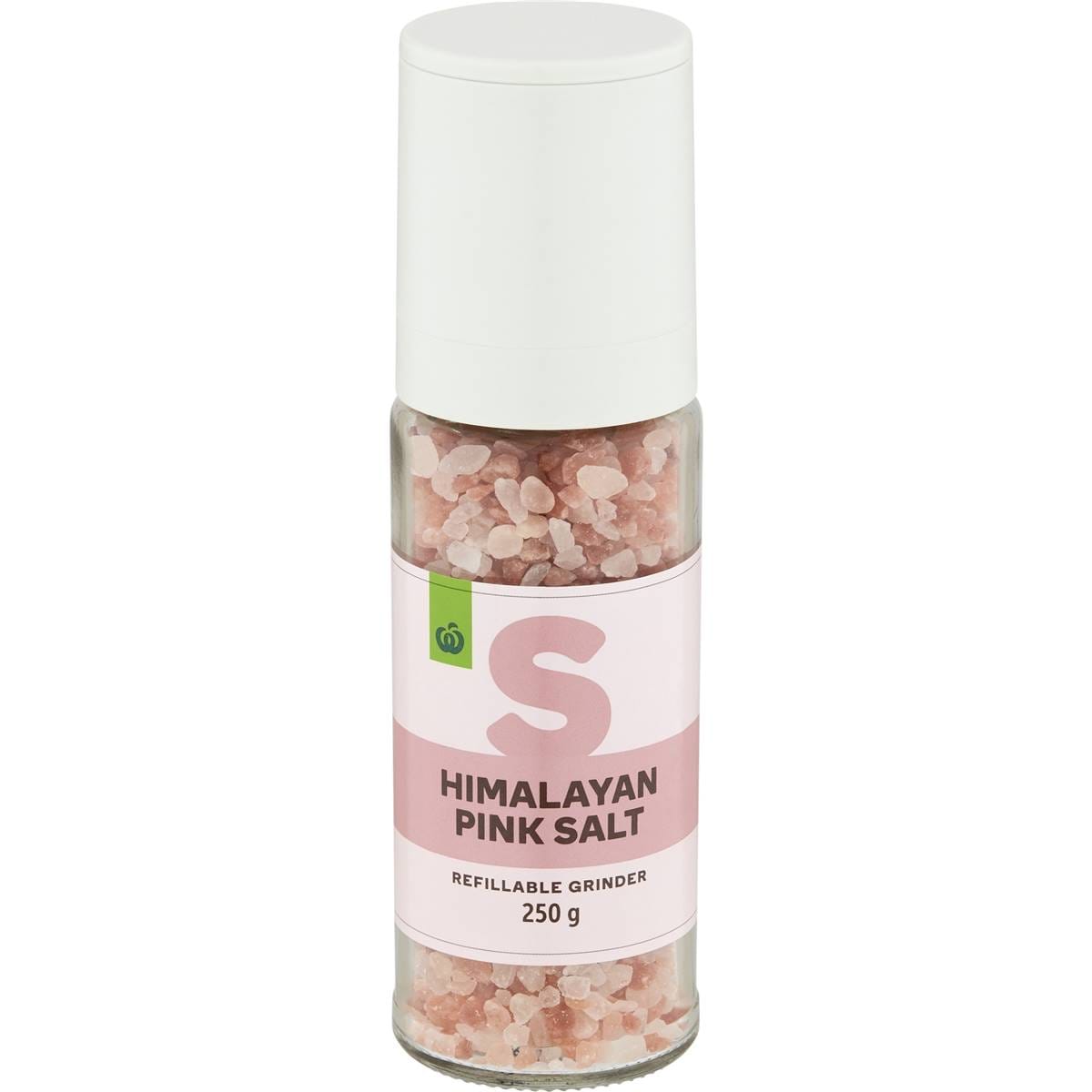 Woolworths Himalayan Pink Salt Refillable Grinder