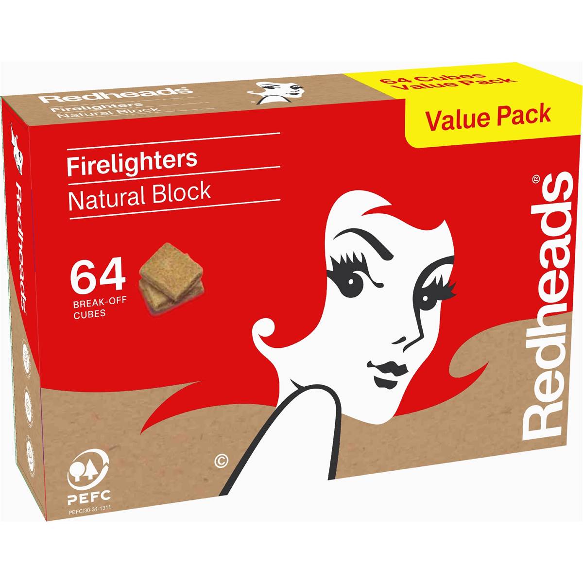 Redheads Natural Firelighter Cubes