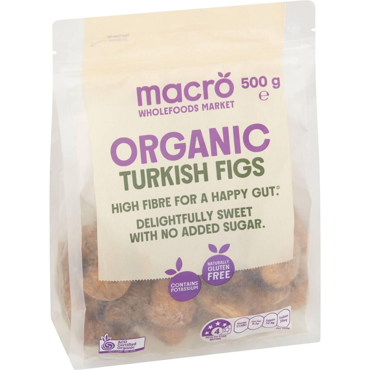 Calories in Macro Organic Turkish Figs Figs