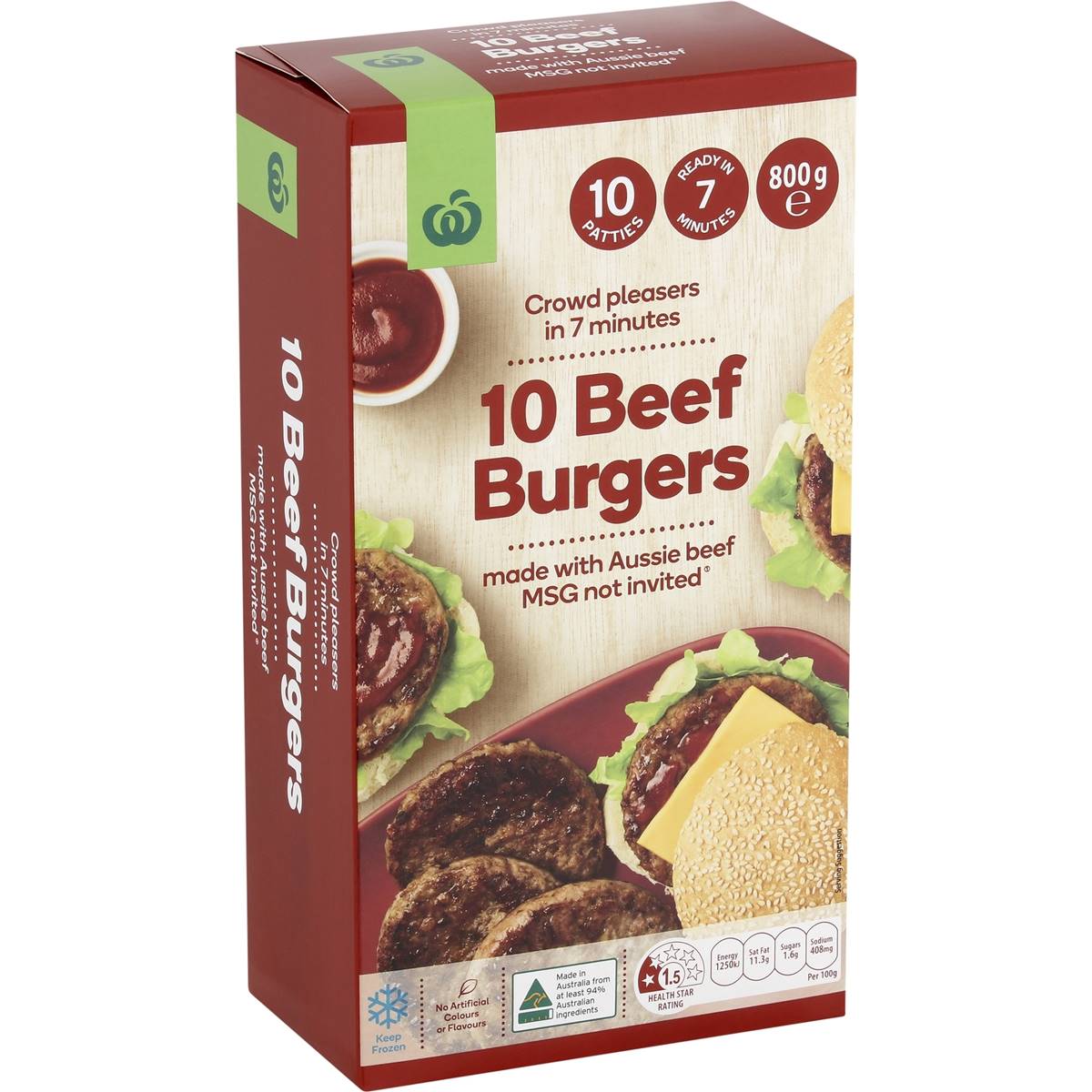 Woolworths Beef Burger Patties