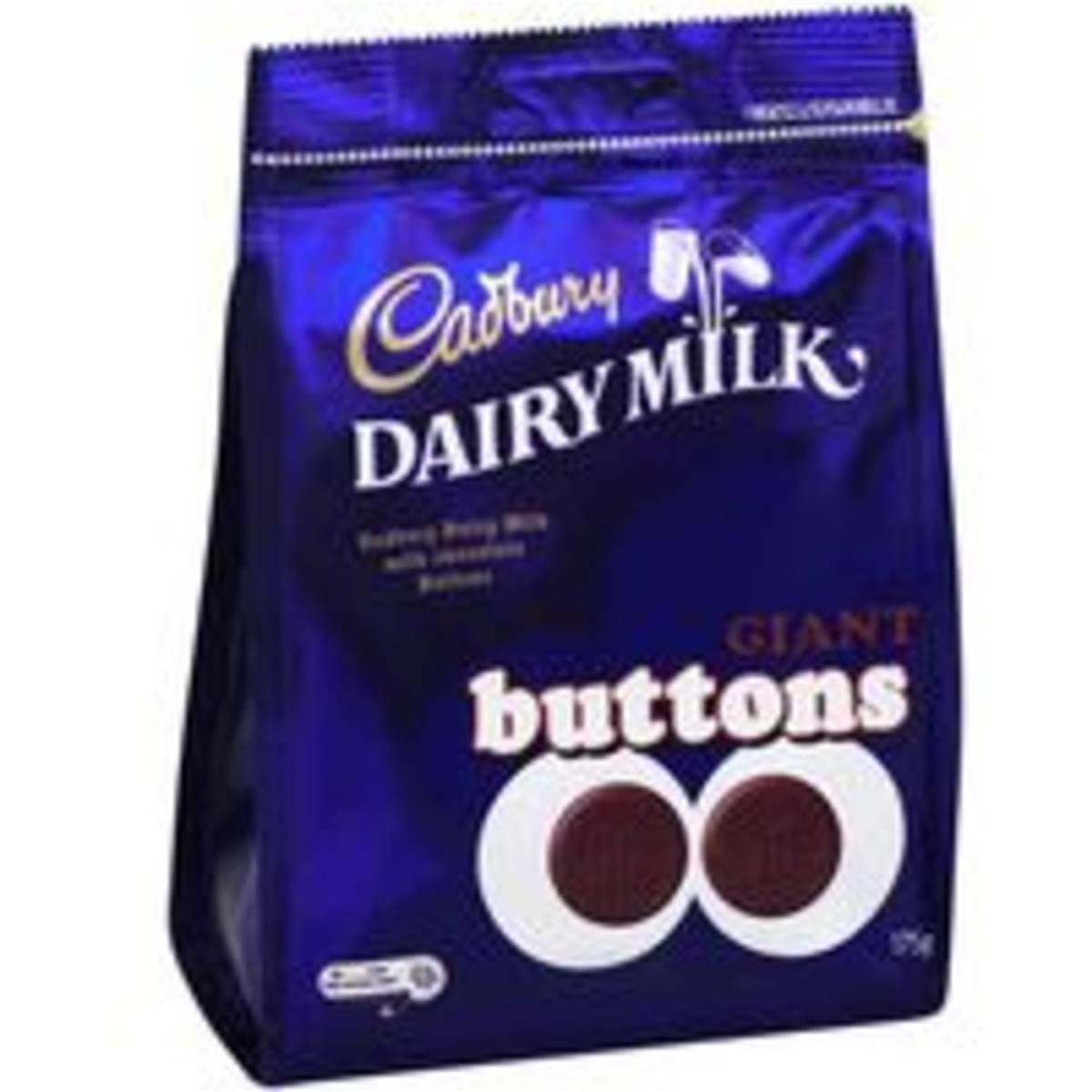Cadbury Dairy Milk Giant Buttons Bites 175g bag Woolworths