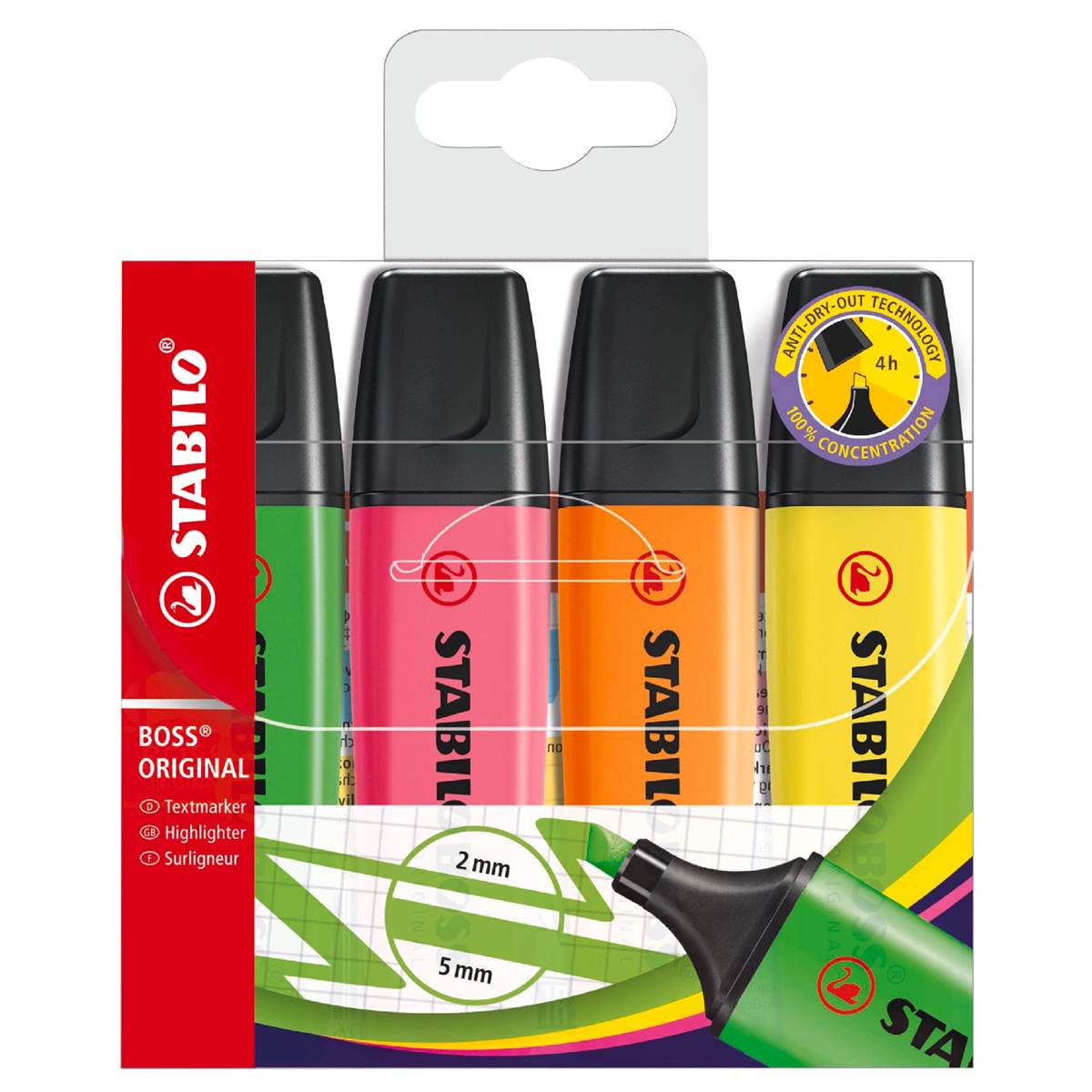 Stabilo Boss Highlighters 4 pack