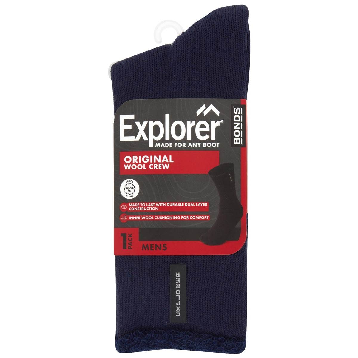 Bonds Explorer Socks Mens Navy Size 6-10 each