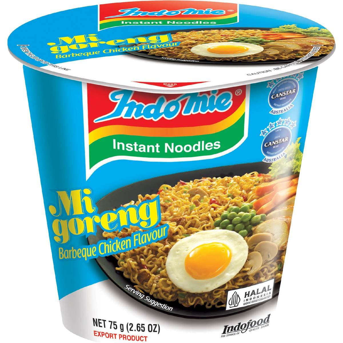 Indomie Instant Noodles Cup Mi Goreng Barbeque Chicken Flavour