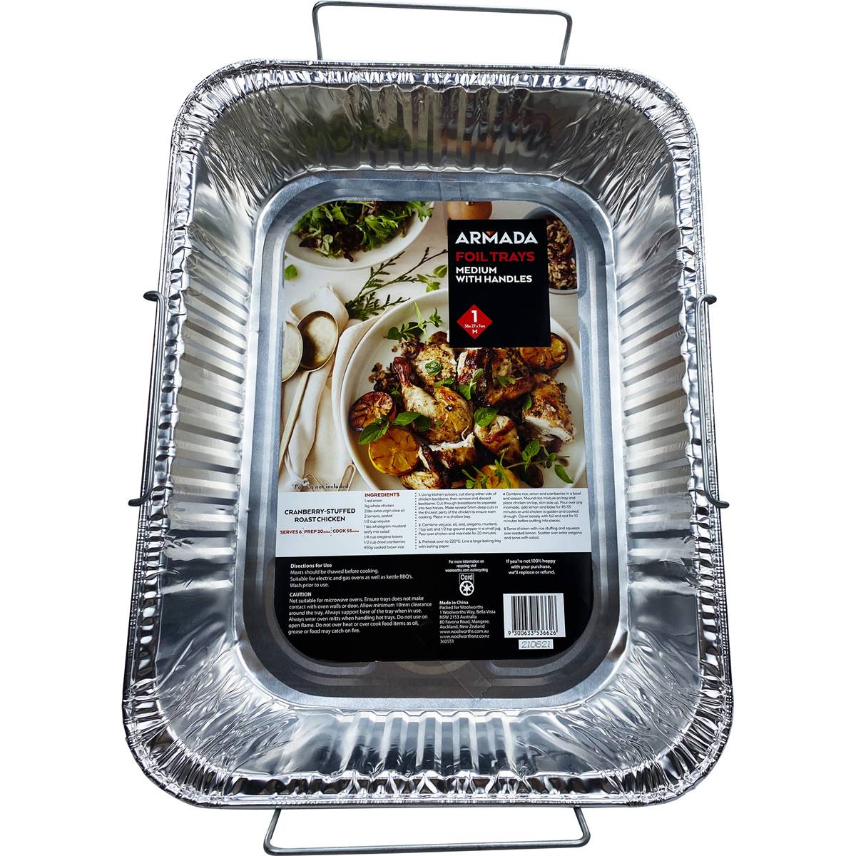 Armada Medium Foil Roasting Tray With Handles