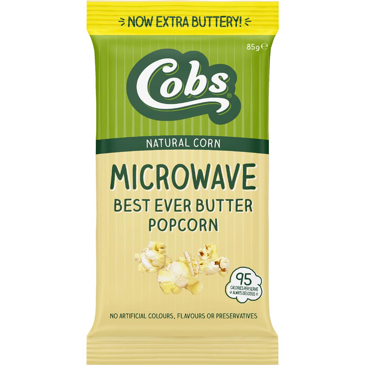 Cobs Microwave Pop Corn Best Ever Butter 85g