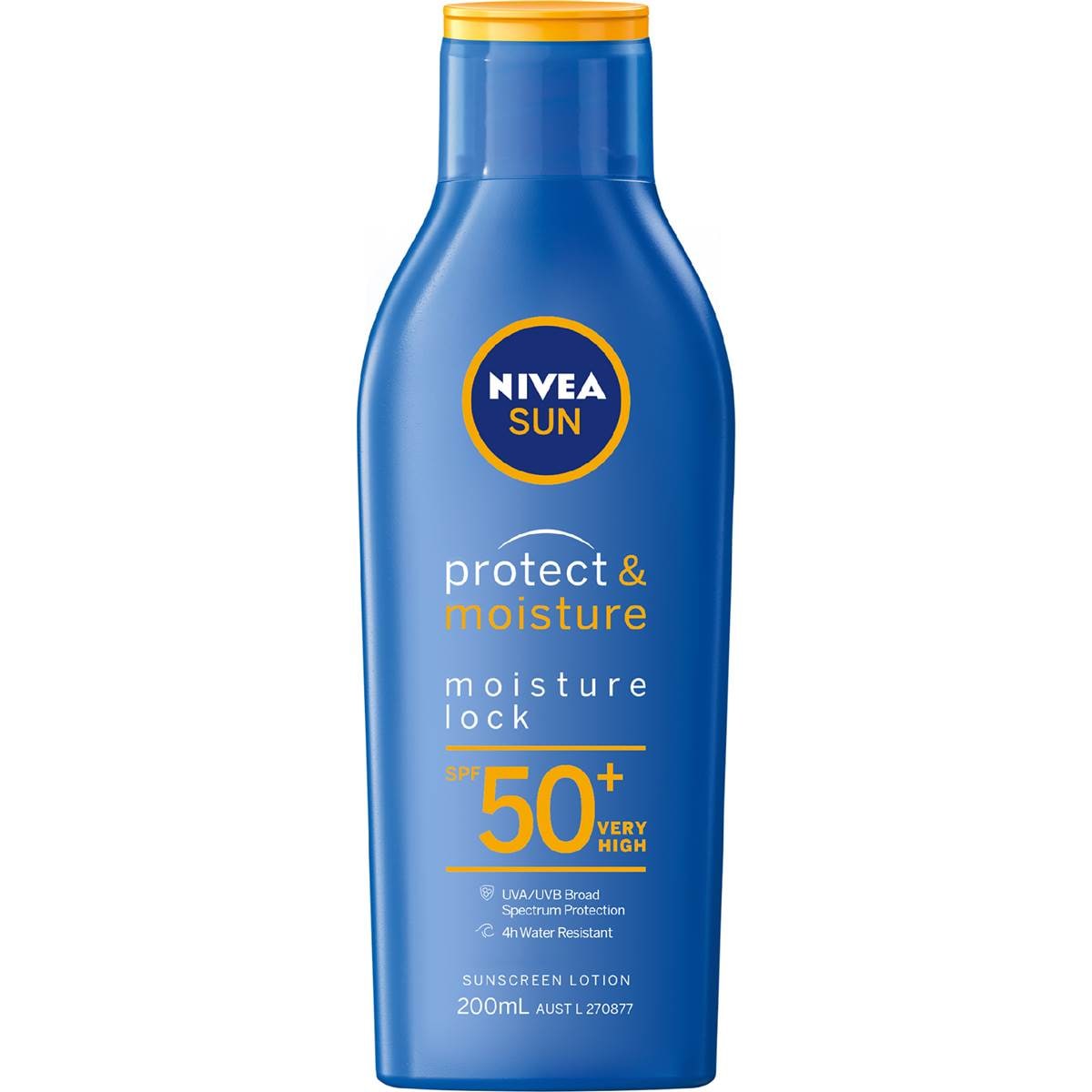 Nivea SPF 50+ Sun Protect & Moisture Lock Sunscreen 200mL