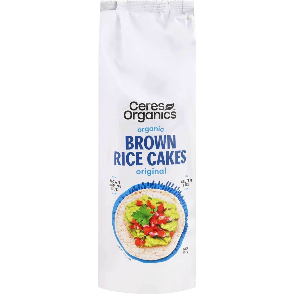 Ceres Organics Brown Rice Cakes Original 110g