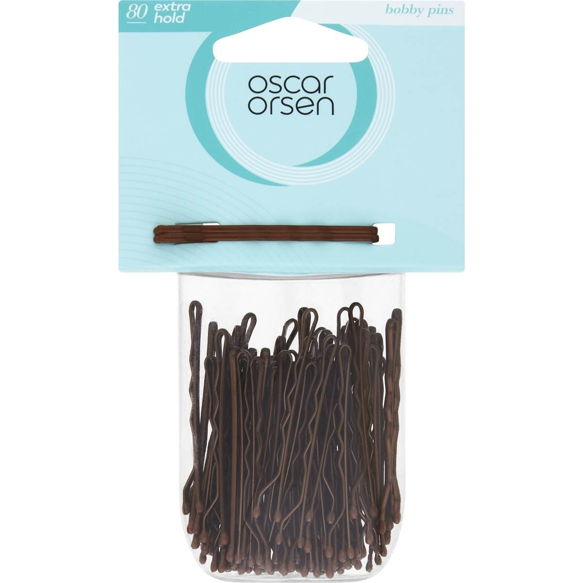 Oscar Orsen Extra Hold Bobby Pins Brown