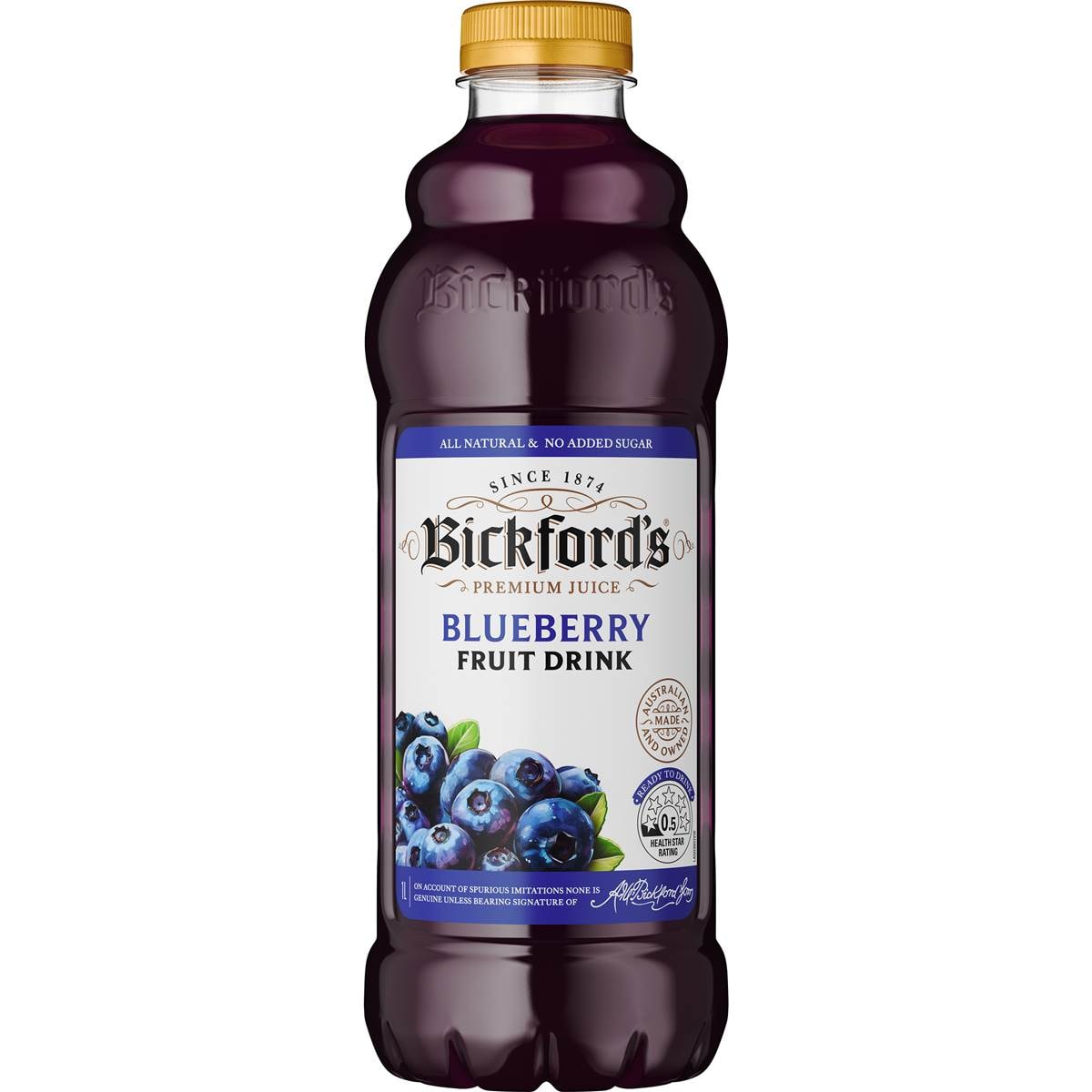 Calories in Bickford's Blueberry Juice Drink calcount