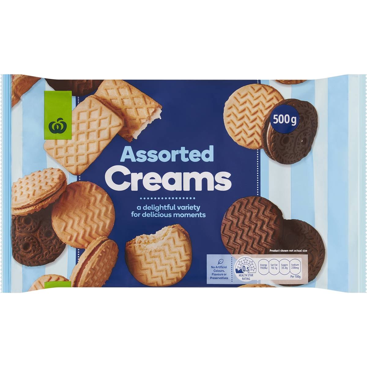 Calories in Woolworths Creams Assorted