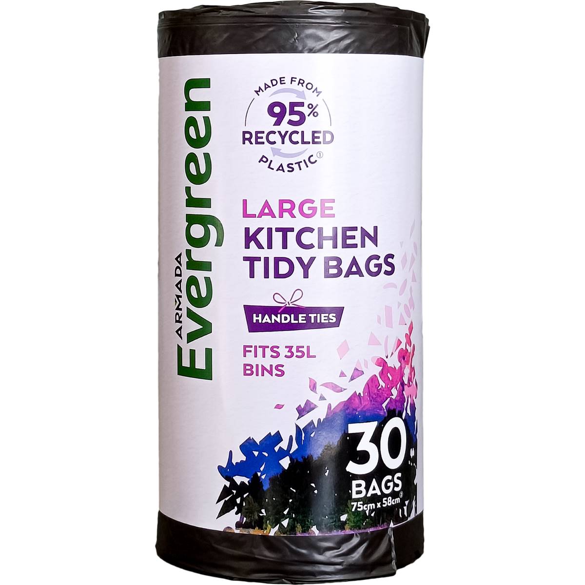 Armada Evergreen Kitchen Tidy Garbage Bags Large