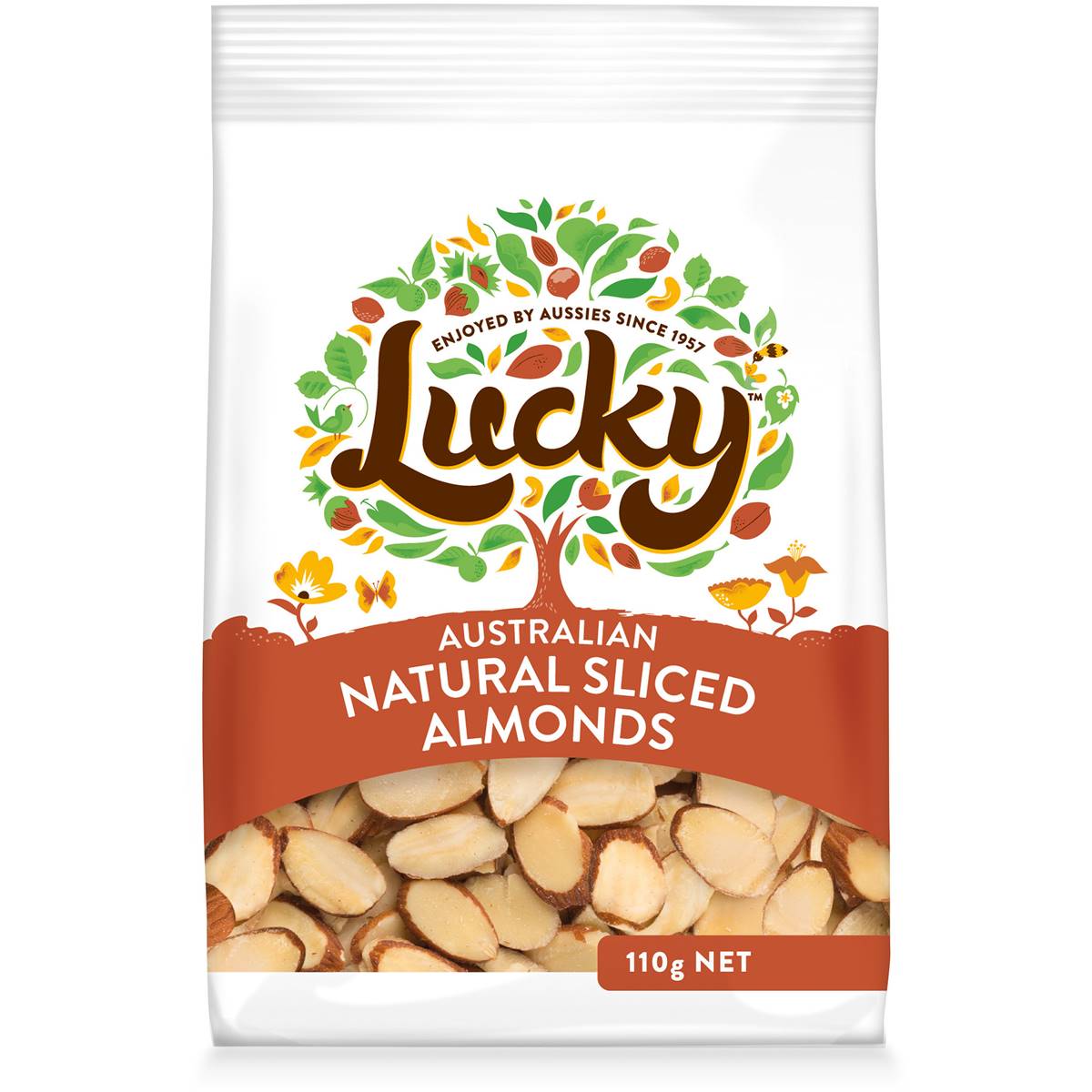 Calories in Lucky Natural Sliced Almonds Calorie Counter Australia