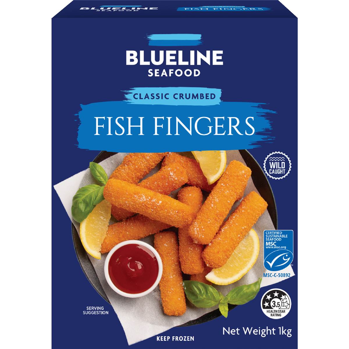 Blueline Seafood Crumbed Fish Fingers