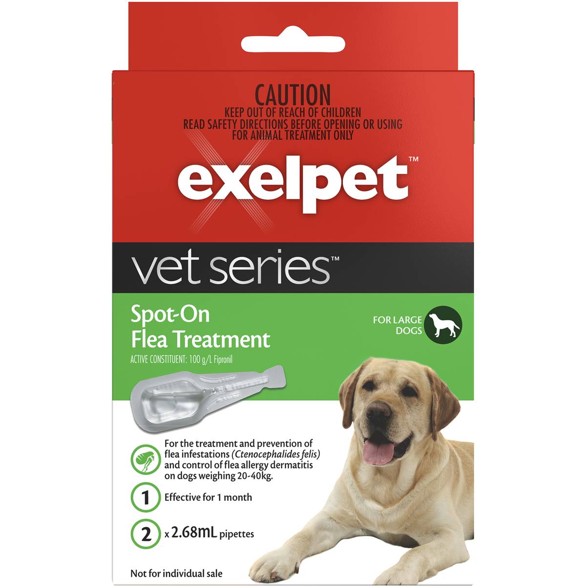 Exelpet Vet Series Treatment Spot On Flea Large Dog