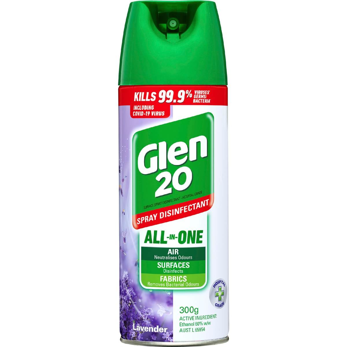 Glen 20 All In One Lavender Disinfectant Spray 300g