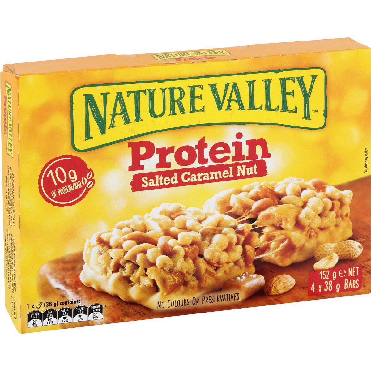 Calories in Nature Valley Protein Peanut & Chocolate Bars