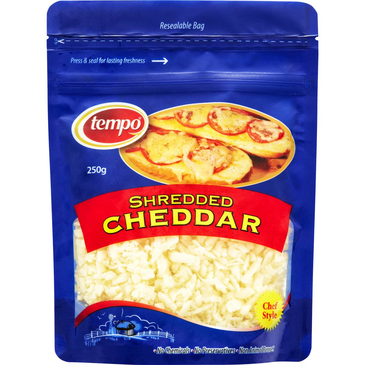 Calories In Tempo Shredded Cheddar Cheese Calcount