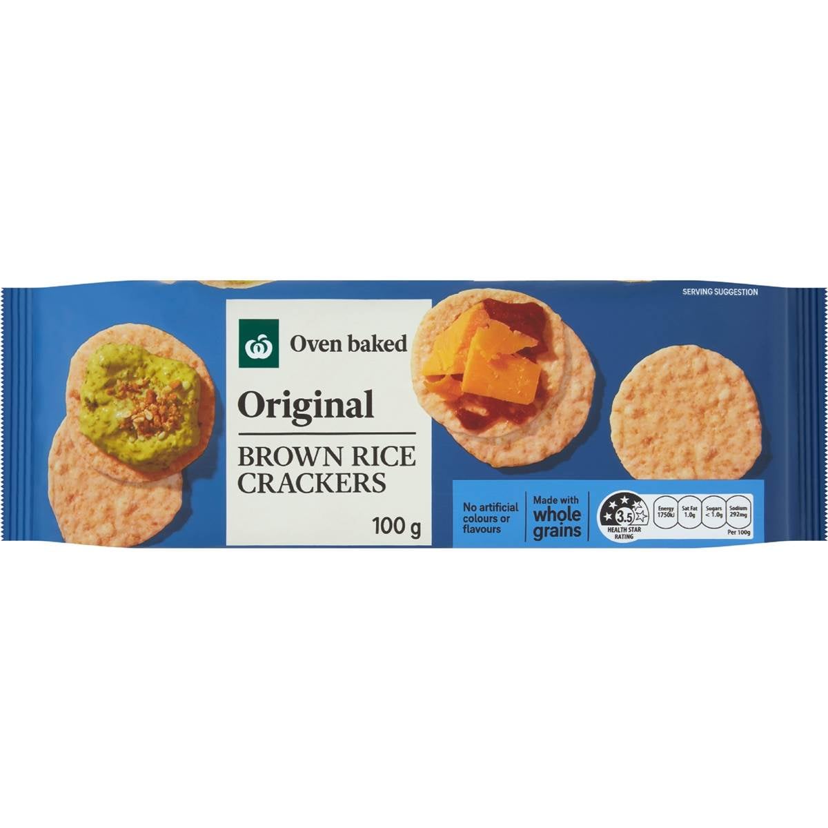 Woolworths Original Brown Rice Crackers