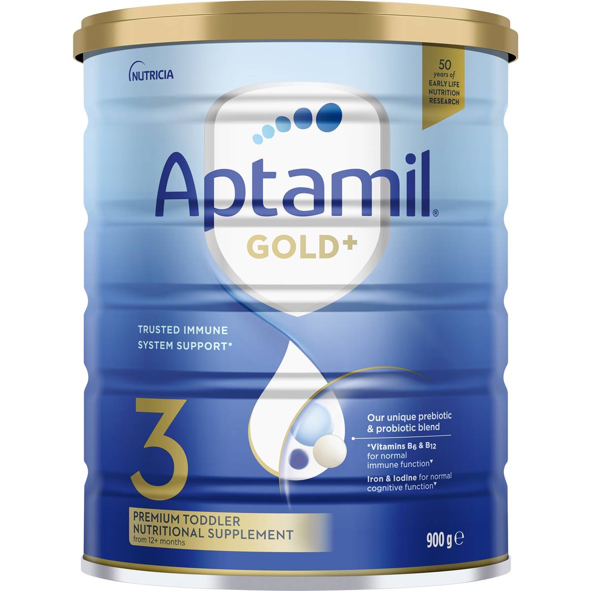 Aptamil Gold+ Toddler Formula Stage 3 12 Months+ 900g ...