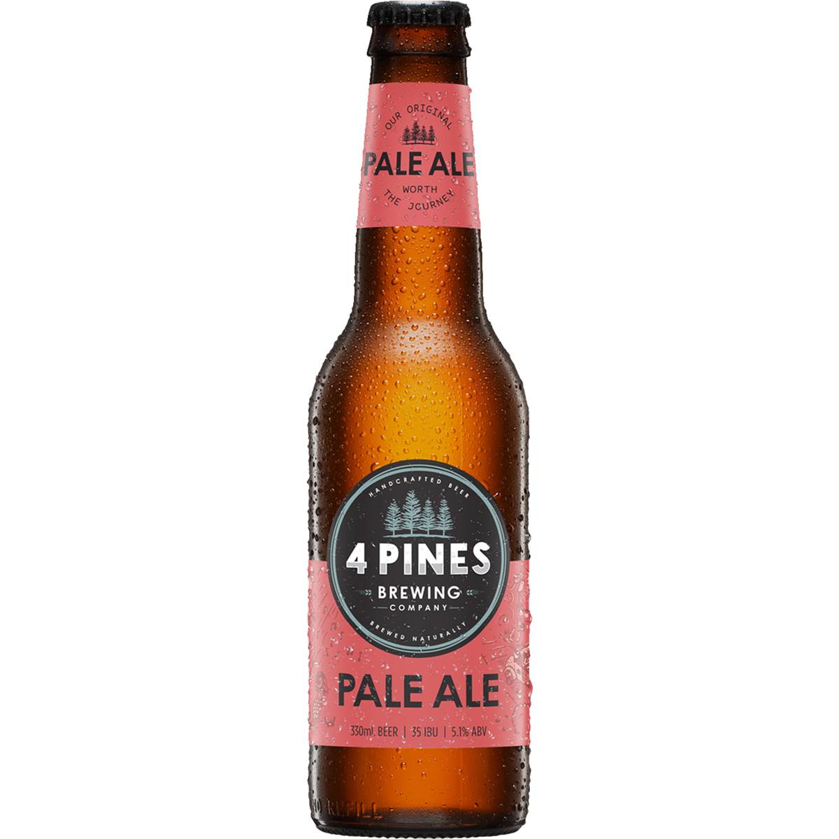 36 calories in 4 Pines Pale Ale Bottle (100g) calcount