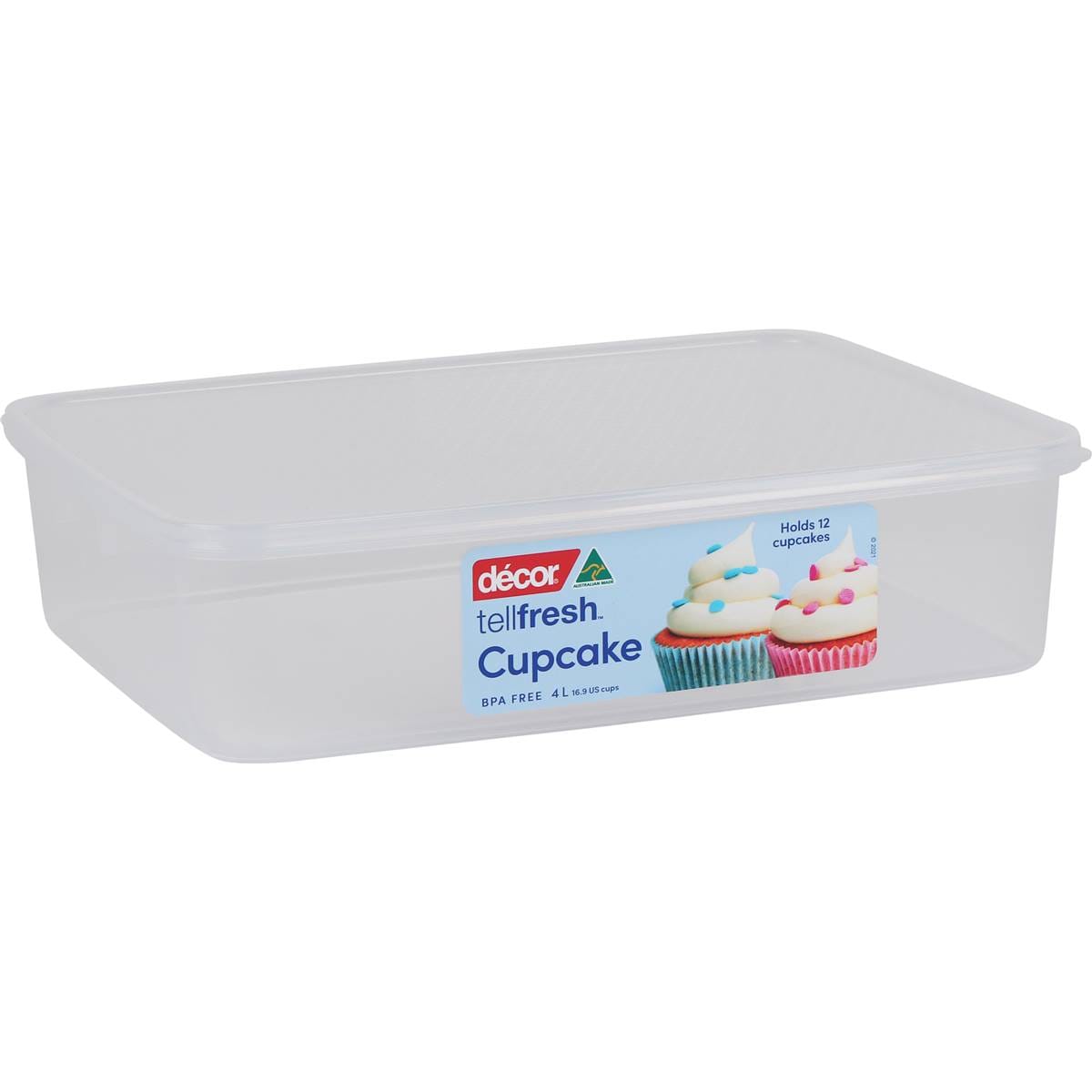 Decor Tellfresh Cupcake Container 4L each