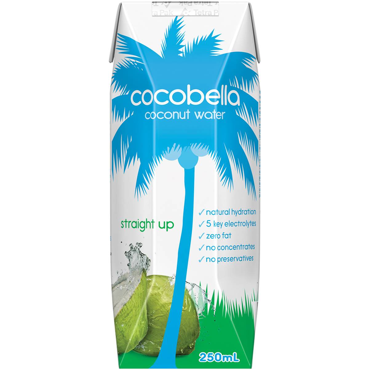Calories in Cocobella Straight Up Coconut Water
