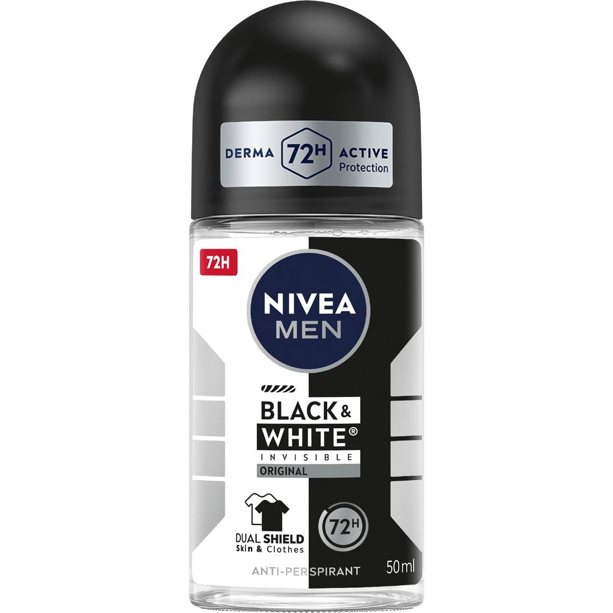 Nivea Men Invisible Black & White Roll On Deodorant 50mL