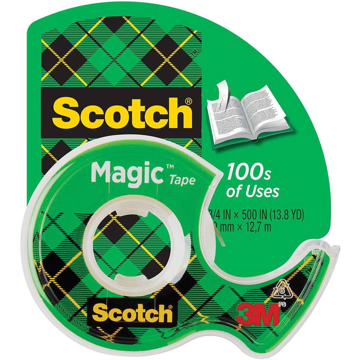 Scotch 19Mm Magic Tape 16.5M With Dispenser