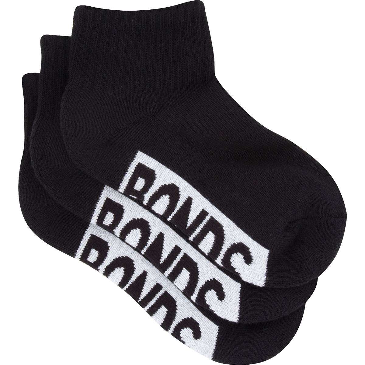 Bonds Kids Sport 1/4 Socks Size 2-8 Assorted 3 pack