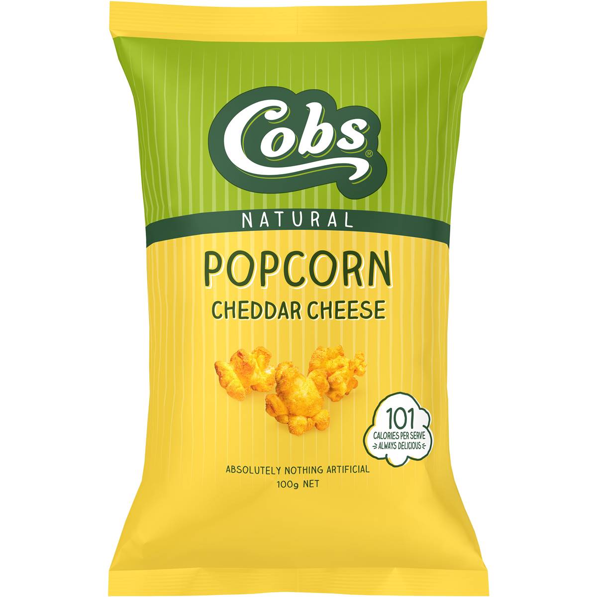 Calories in Cobs Popcorn Cheddar Cheese Gluten Free