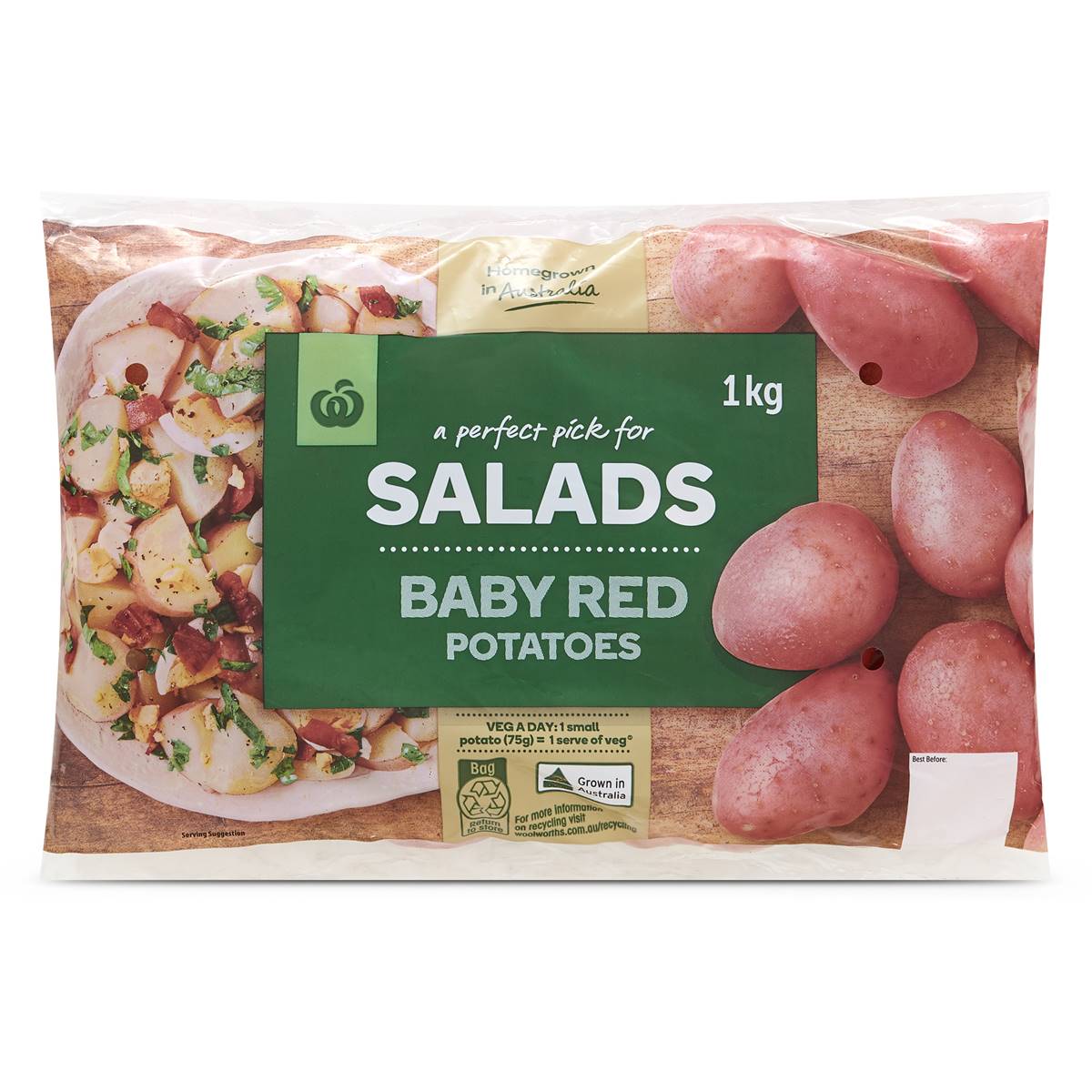 Calories in Woolworths Baby Red Washed Potato