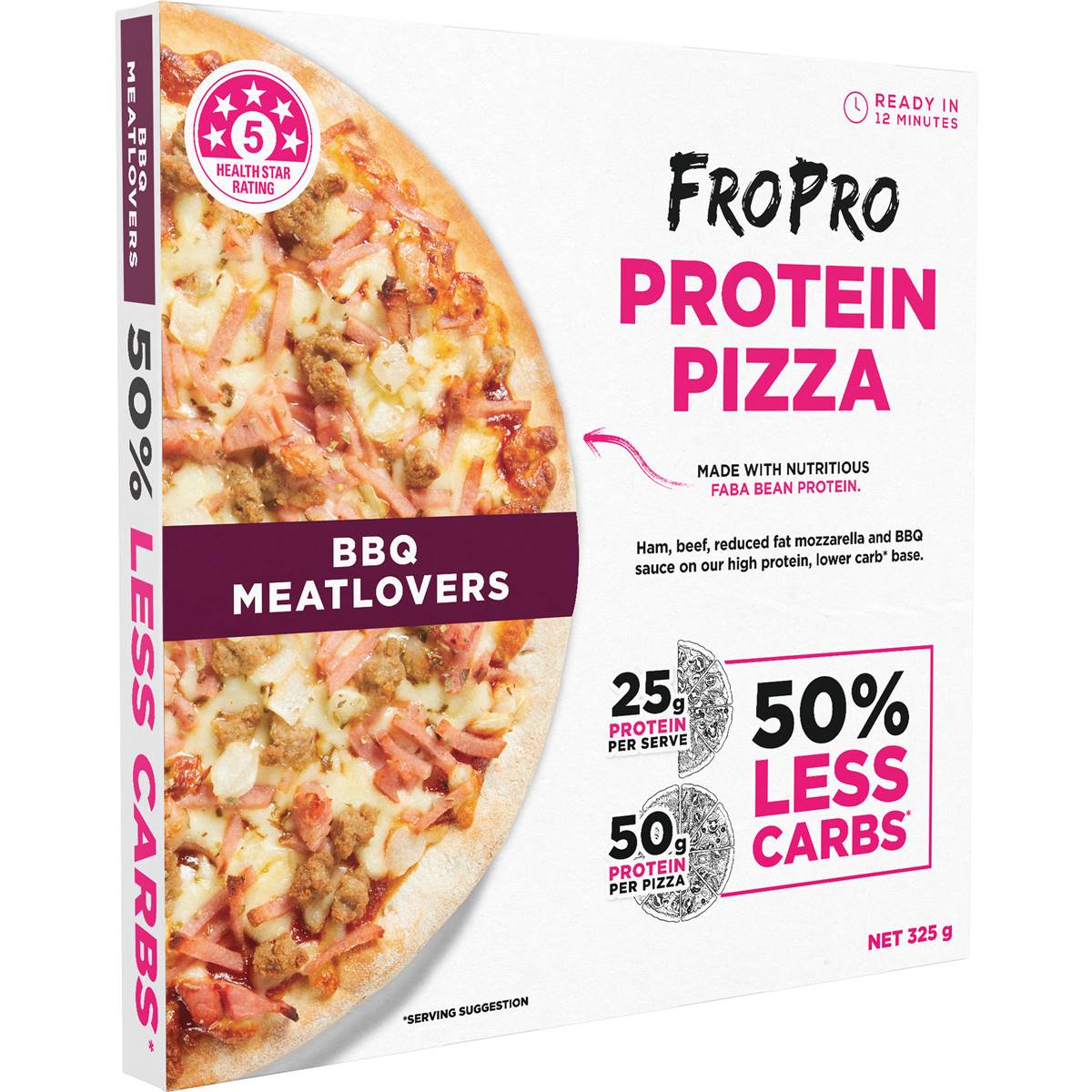 FroPro Protein Pizza BBQ Meatlovers 325g
