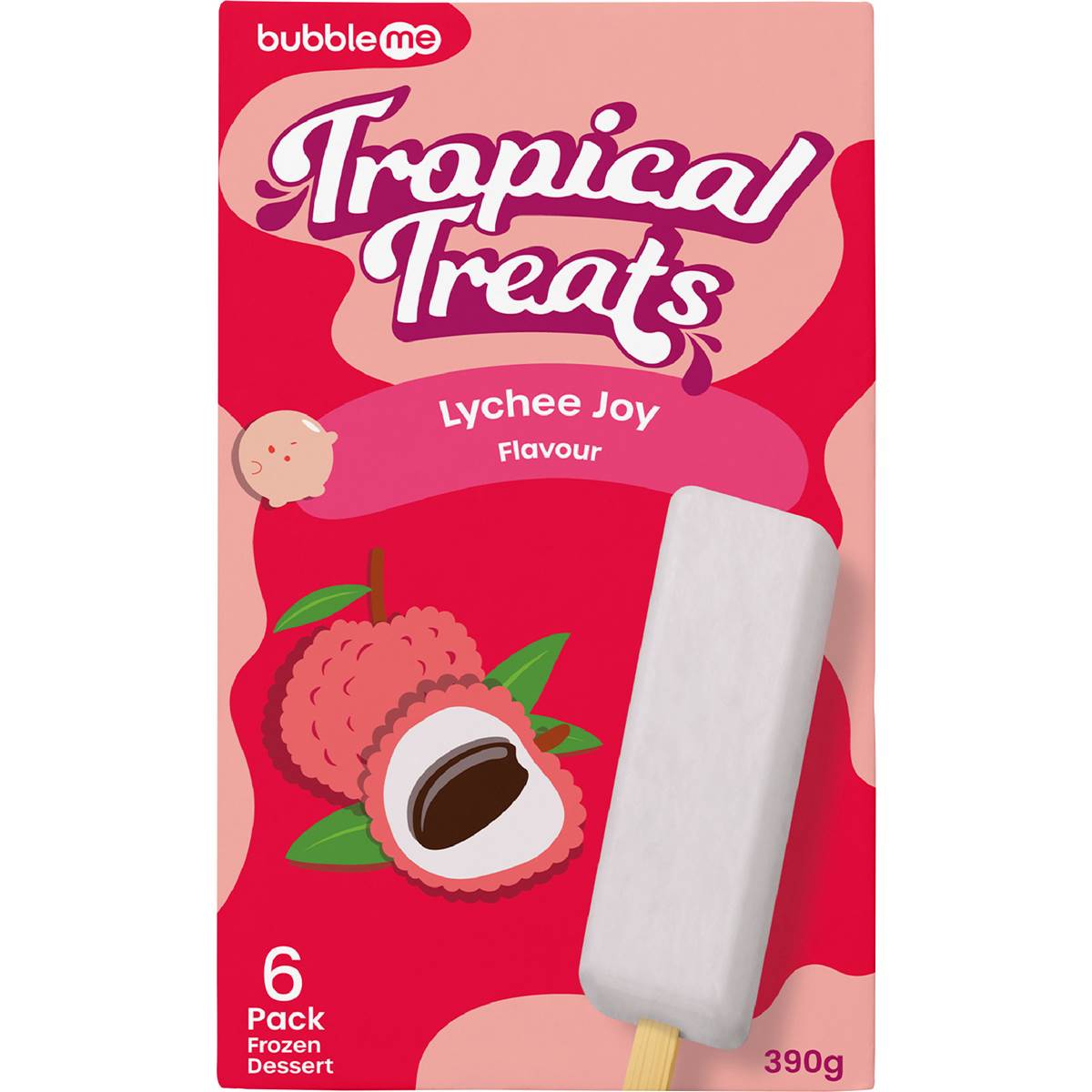 bubbleme Tropical Treats Lychee Joy 6 pack – Woolworths