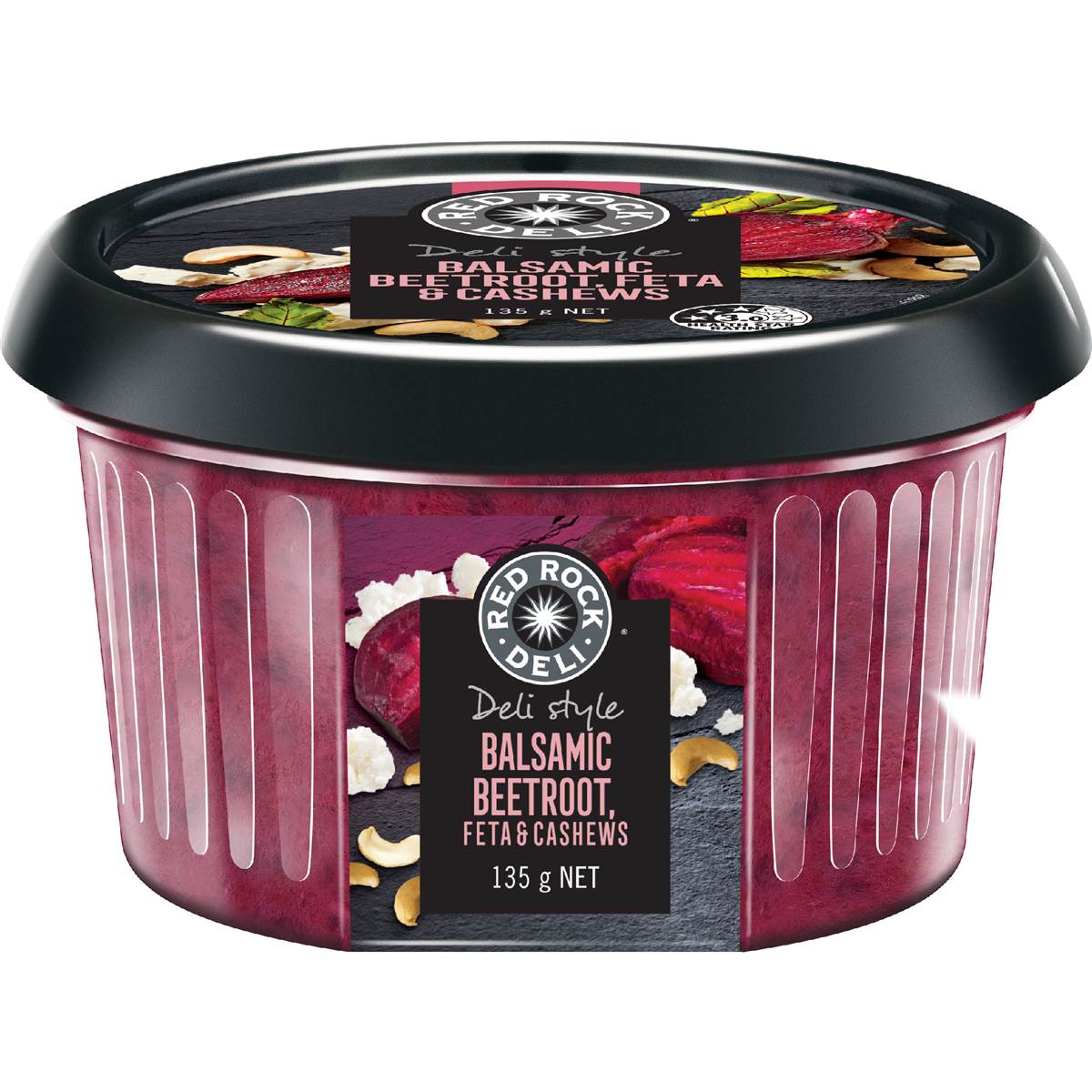 Red Rock Deli Balsamic Beetroot Fetta & Cashews Dip 135g