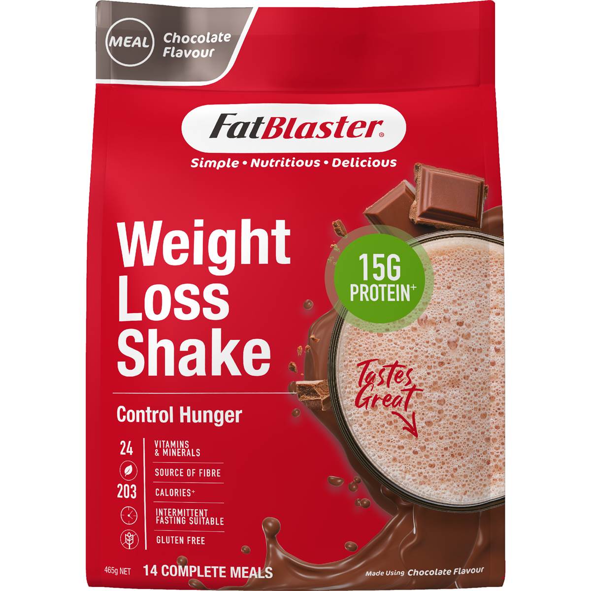 Fatblaster Weight Loss Shake Chocolate 465g